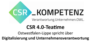 CSR 4.0-Teatime - Ostwestfalen-Lippe spricht über Digitalisierung und Unternehmensverantwortung. Unsere Hosts: Founders Foundation, CirQuality OWL - InnoZent OWL e.V., OWL Maschinenbau e.V., Caritasverband Erzbistum Paderborn e.V. & DGB Region OWL